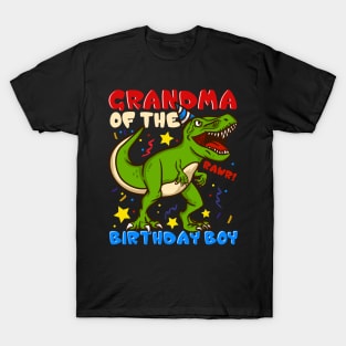 Grandma Of The Birthday Boy - Prehistoric Granny T-Shirt